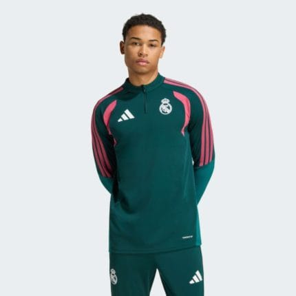 Camiseta de entrenamiento del Real Madrid para adulto, modelo de manga larga para la temporada oficial 2026/2027.