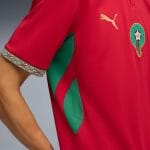 Camiseta de la primera equipación de Marruecos para el Mundial 2026. Uniforme oficial para adulto de los Leones del Atlas.