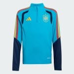 Camiseta de entrenamiento de España 2026 para niño. Modelo de manga larga de la equipación de entrenamiento oficial para niños.