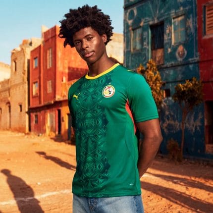 Camiseta de fútbol de Senegal, segunda equipación para la temporada 2026. Uniforme de visitante oficial para adulto.
