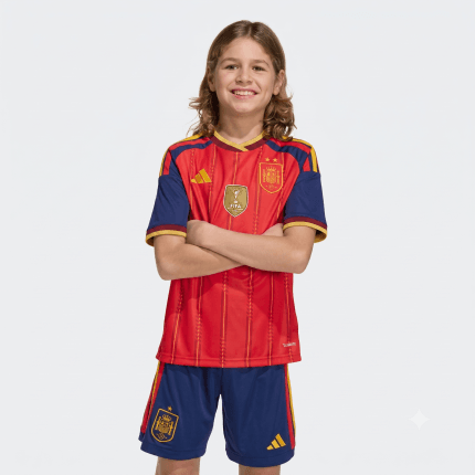 equipacion niño españa con dos estrellas 2026