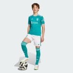 Tercera equipación para niños del Liverpool FC temporada 25/26. Camiseta oficial de fútbol infantil del Liverpool.