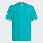 Tercera equipación para niños del Liverpool FC temporada 25/26. Camiseta oficial de fútbol infantil del Liverpool.