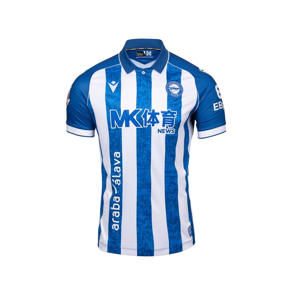 Camiseta Alaves 2026/27 Vista frontal de la primera camiseta oficial del Deportivo Alavés para la temporada 2026/27 en su versión de adulto.