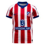 Camiseta de la primera equipación del Atlético de Madrid para la temporada 2027, versión de adulto con diseño rojiblanco oficial.