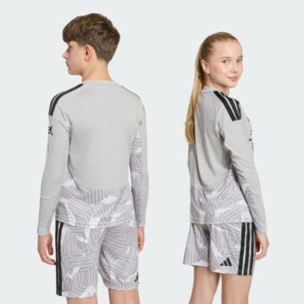 Camiseta de portero para niños del Arsenal FC 26/27. Equipación oficial de guardameta infantil para la temporada 2026/2027.