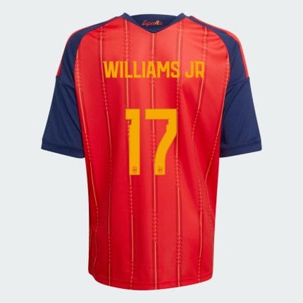Camiseta de la primera equipación de España para adulto con el dorsal 26 de Nico Williams en la espalda.