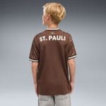 Camiseta de fútbol para niño de la primera equipación del St. Pauli para la temporada 2026-2027. Tallas infantiles.