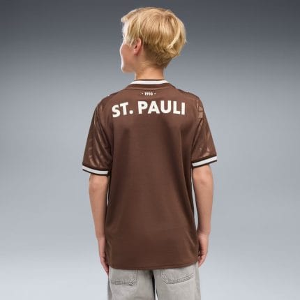 Camiseta de fútbol para niño de la primera equipación del St. Pauli para la temporada 2026-2027. Tallas infantiles.