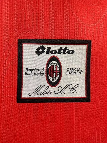 Camiseta retro AC Milan 1997/98 tercera equipación roja — foto 2
