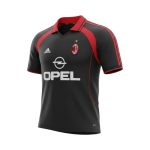 Camiseta retro AC Milan 2000/01 tercera equipación — vista frontal en maniquí