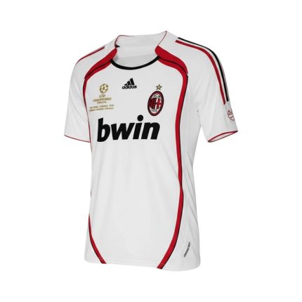 Camiseta retro AC Milan 2006/07 segunda equipación Champions League final — vista frontal en maniquí