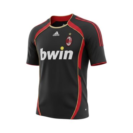Camiseta retro AC Milan 2006-2007 tercera equipación — vista frontal en maniquí