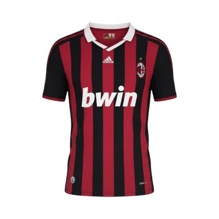 Camiseta retro AC Milan 2009/10 Primera Equipación — vista frontal en maniquí