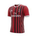 Camiseta de fútbol retro AC Milan 2011/12 Primera Equipación — vista frontal en maniquí