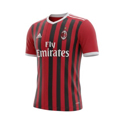 Camiseta de fútbol retro AC Milan 2011/12 Primera Equipación — vista frontal en maniquí