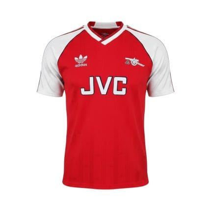 Camiseta retro del Arsenal de la temporada 1988/90, primera equipación. — vista frontal en maniquí