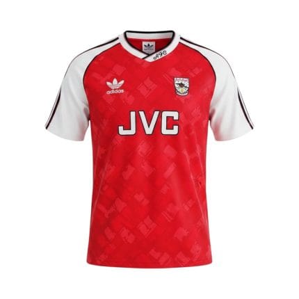 Camiseta retro Arsenal 1990-92 primera equipación — vista frontal en maniquí