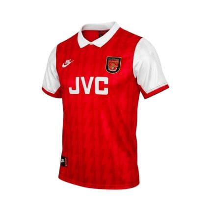 Camiseta retro del Arsenal de las temporadas 1994/96, primera equipación. — vista frontal en maniquí