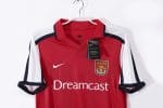 Camiseta retro Arsenal primera equipación temporadas 1999/00 y 2000/01 con patrocinador Dreamcast y marca Nike. — foto 5