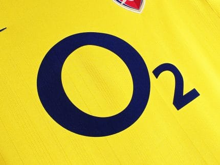 Camiseta retro Arsenal 2003/04 segunda equipación amarilla — foto 2