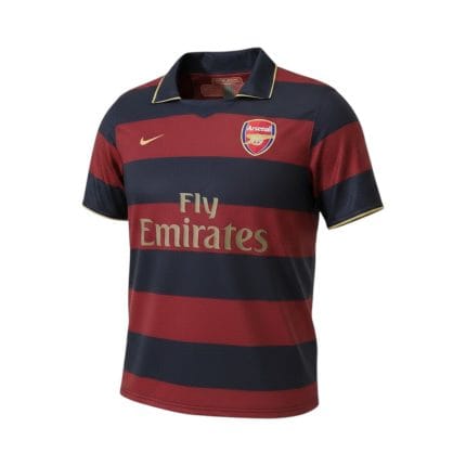 Camiseta retro Arsenal 2007/08 tercera equipación — vista frontal en maniquí