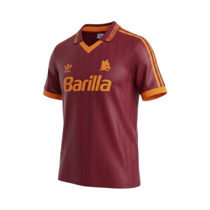 Camiseta retro AS Roma 1992/94 primera equipación — vista frontal en maniquí