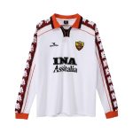 Camiseta retro AS Roma 1998/99 segunda equipación manga larga — vista frontal en maniquí