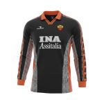 Camiseta retro AS Roma 1998/99 tercera equipación manga larga — vista frontal en maniquí