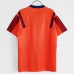 Camiseta retro Barcelona 1991/92 segunda equipación naranja — detalle