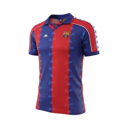 Camiseta retro FC Barcelona 1992-94, primera equipación — vista frontal en maniquí