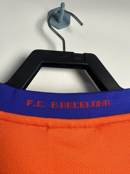 Camiseta retro FC Barcelona 1997/98 segunda equipación naranja y azul — foto 2