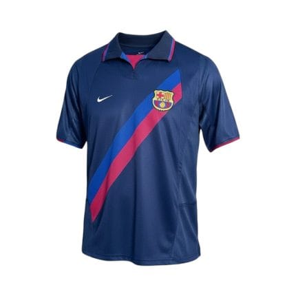 Camiseta retro FC Barcelona 2002/03 tercera equipación — vista frontal en maniquí