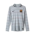 Camiseta retro FC Barcelona 2003/04 segunda equipación manga larga — vista frontal en maniquí