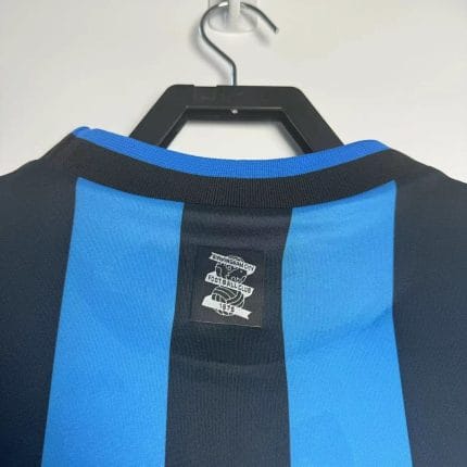 Camiseta retro Birmingham City 1996/97 tercera equipación rayas azules y negras — foto 2