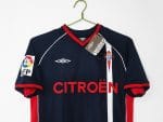 Camiseta retro Celta de Vigo 2001/02 segunda equipación azul marino y roja — foto 11