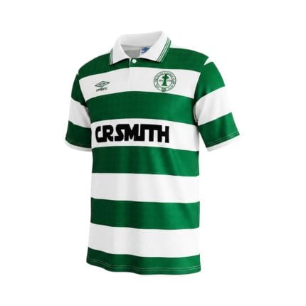 Camiseta retro Celtic 1987/88 primera equipación — vista frontal en maniquí