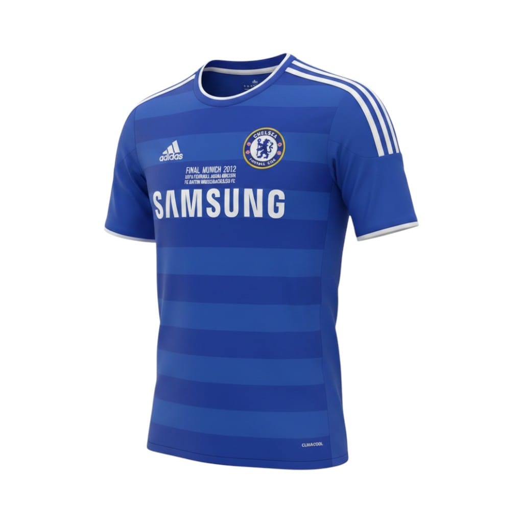 Camiseta retro Chelsea 2011/2012 Primera Equipación vista frontal en maniquí Camiseta retro Chelsea 2011/2012 Primera Equipación — vista frontal en maniquí