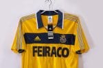 Camiseta retro Deportivo de La Coruña 1999/00 tercera equipación amarilla y azul — foto 5