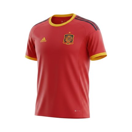 Camiseta retro de la Selección Española de fútbol, primera equipación de la temporada 2002. — vista frontal en maniquí