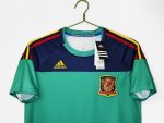 Camiseta de portero retro de España 2010-2012, verde y azul marino, con el escudo de Campeones del Mundo. — foto 2