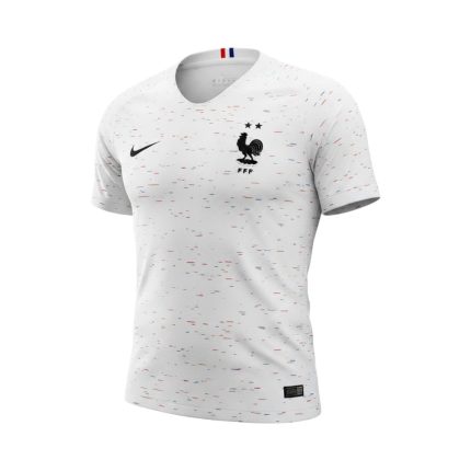 Camiseta retro Francia 2018 segunda equipación — vista frontal en maniquí