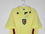 Camiseta retro Gales 1976/79 segunda equipación amarilla con franjas laterales — foto 7