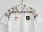 Camiseta retro Gales 1990-92 segunda equipación blanca Umbro — foto 4