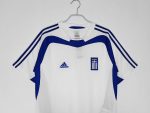 Camiseta retro Grecia 2004 segunda equipación blanca y azul — foto 12