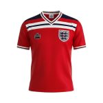 Camiseta retro Inglaterra 1982 segunda equipación — vista frontal en maniquí