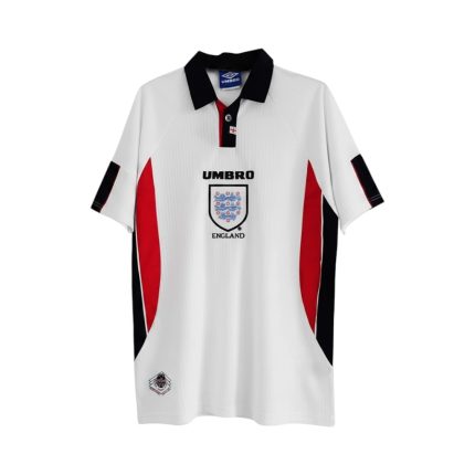 Camiseta retro Inglaterra 1998 Primera Equipación — vista frontal en maniquí