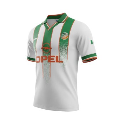 Camiseta retro Irlanda 1996-1998 segunda equipación. — vista frontal en maniquí