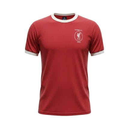 Camiseta retro Liverpool 1966 Primera Equipación — vista frontal en maniquí