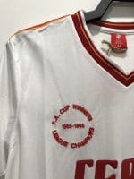 Camiseta retro Liverpool 1986-1987 tercera equipación blanca Crown Paints con escudo de doblete. — foto 4